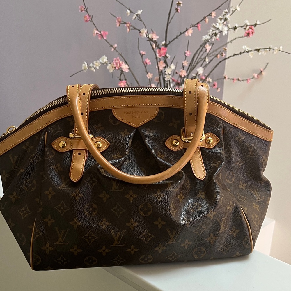 Louis Vuitton Dark Brown Monogram Tote. Tivoli GM.     Bin 02
